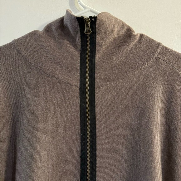 Soft Surroundings Wool, Angora, Cashmere Blend Cowl Neck Sweater Cape Size Large - Picture 5 of 6